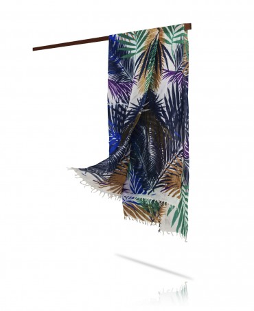 Палантин Женский W40-FEUILLE.D.ETE/BLEU